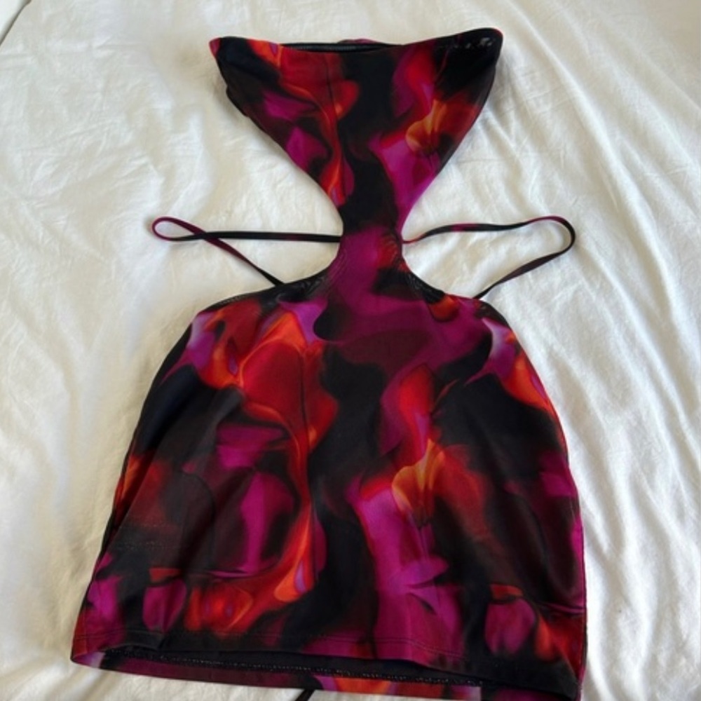 White Fox Flame Mini Dress